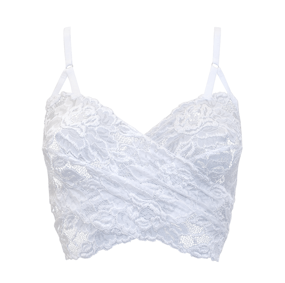 White sales bralette top