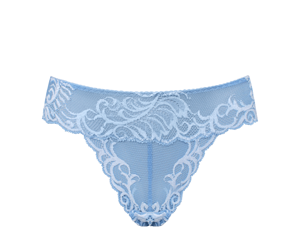 Buy Silver Blue High Leg Comfort Lace Knickers from Next Austria