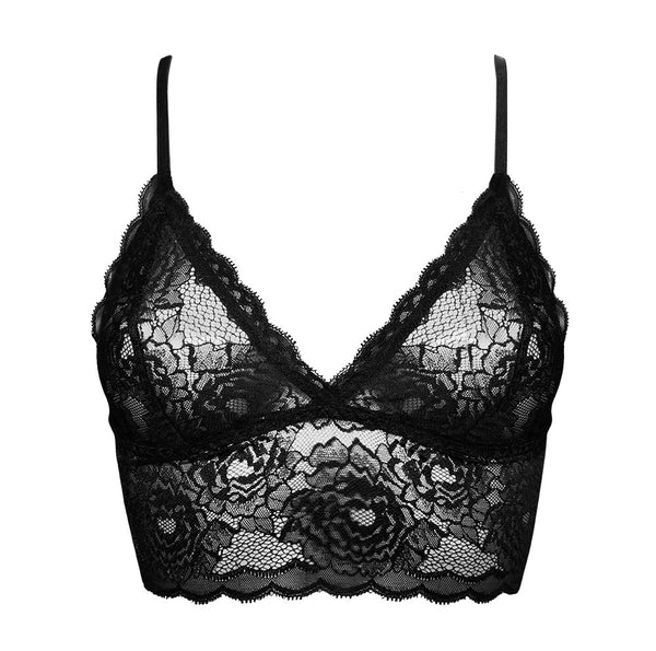 Midnight Bloom Longline Bralette